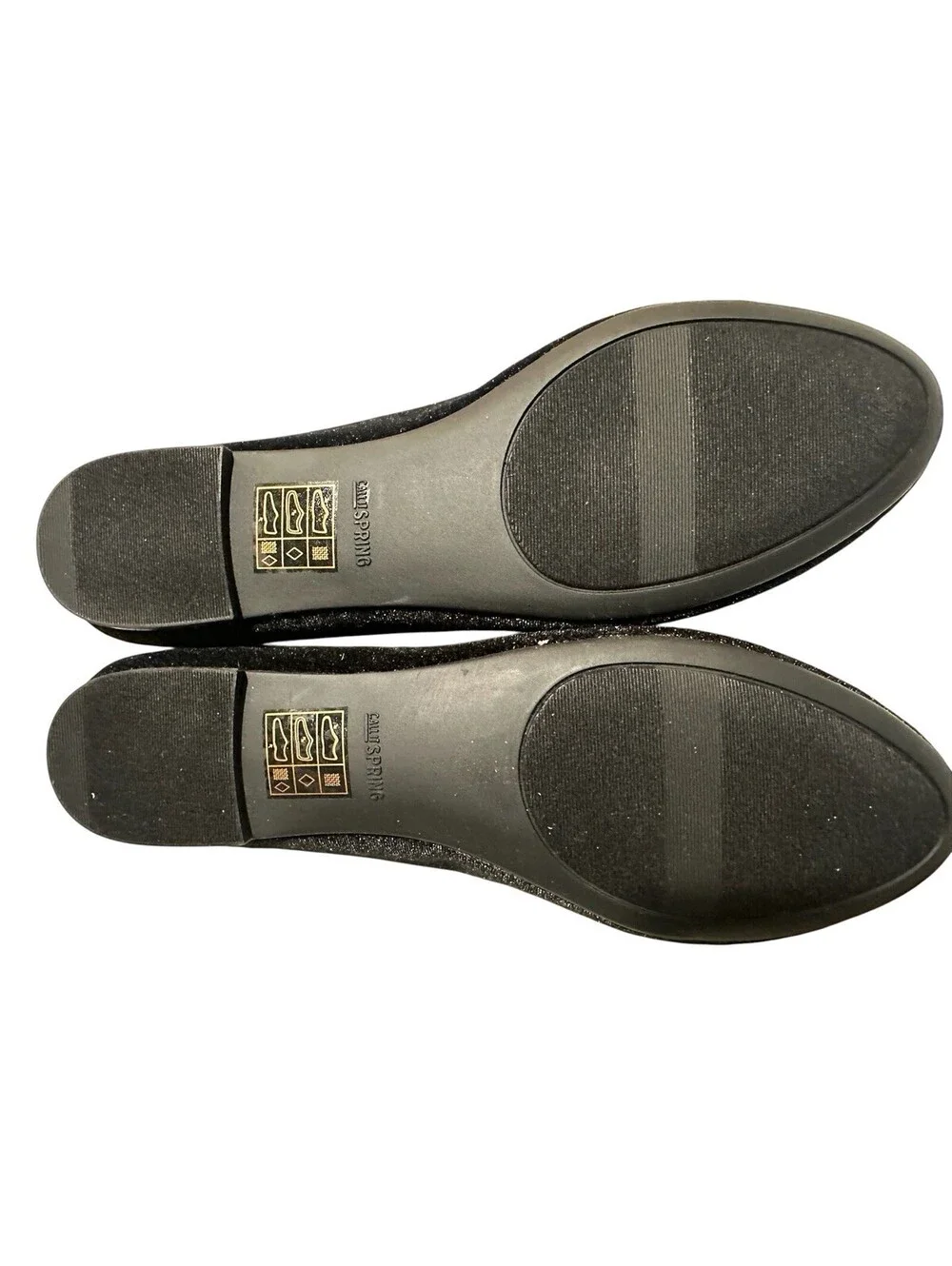 New in Box CALL IT SPRING Black Velvet Fibocchi Closed Toe Ballet Flats Sz 8